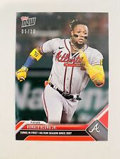 2023 Topps Now RONALD ACUÑA JR RED PARALLEL #/10 First 140 Run Season Since 2007