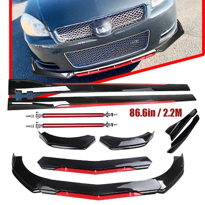 For Chevrolet Impala 2020-200 Front Bumper Lip Splitter Spoiler Side Skirt Gloss Foto 1 de 4