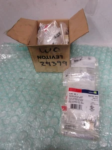 NEW BOX OF 40 Leviton 5G110-RI5 Cat5e Snap in Connector, Ivory - - Photo 1/5