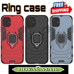Shockproof Case For iPhone 8 X/XS/XR 11/12/13/14 Pro Hard Ring Holder Cover - Picture 1 of 4