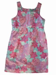 Girl Lilly Pulitzer Firecracker Summer Shift Dress Size 8 - Picture 1 of 2