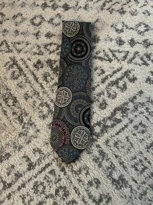 Kuppeheimer 58" X 4" Multi Color Abstracto Seda Italiana Puntada Deslizante En EE. UU. Foto 1 de 4