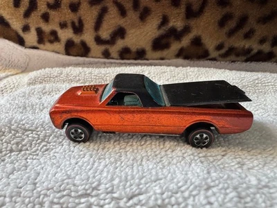 Custom Fleetside Spectraflame Orange Hot Wheels Vintage 1967 Mattel Redline RL - Image 1 of 4