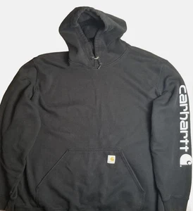 Carhartt LOOSE Fit Hoodie TS0288-M  Pullover Workwear Heavy Black 2XL XXL - Picture 1 of 11