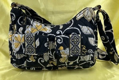 Bandolera Vera Bradley Libby en "Yellow Bird", Hobo, EXCELENTE estado usado Foto 1 de 4