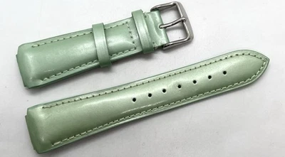 NUEVA TECHNOMARINE Correa de Reloj Cuero Genuino 17mm Tacos Verde Menta Acolchada Foto 1 de 4