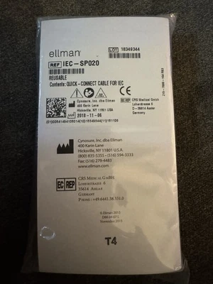 Nuevo cable de conexión rápida Ellman Surgitron sin usar - IEC-SP020 Foto 1 de 3