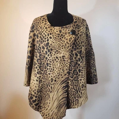 Capa LKNW Jones New York Signature estampado leopardo U12 Foto 1 de 4