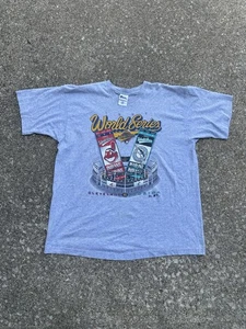 Vintage 1997 Pro Player MLB World Series Grey T-Shirt Size XXL - Bild 1 von 5