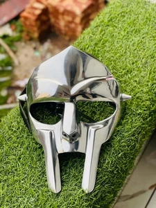 MF Doom Mask ~ Style Villain ~ Gladiator Face Mask ~ Gift For Halloween - Picture 1 of 8