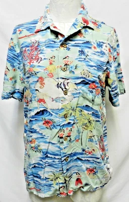 Polo Ralph Lauren Vintage Hawaiian button Men Palm Hula Girls Size Sz Small Sm S - Image 1 of 4