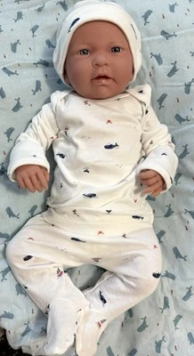 New partially reborn Berenguer baby doll, 19” Long - Image 1 of 4