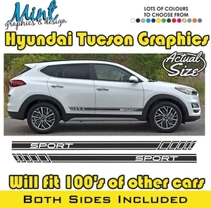 Hyundai Tucson SUV Santa Fe Sport Streifen Aufkleber Sticker Grafik KEINE P&P 013 - Bild 1 von 4
