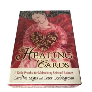 Healing Cards 50 Card Deck Tarot Booklet Caroline Myss and Peter Occhiogrosso - Picture 1 of 4