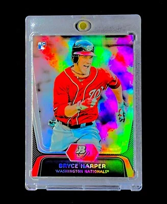 BRYCE HARPER ROOKIE REFRACTOR PLATINO PLATA Lámina Arco Iris RC - PHILLIES Foto 1 de 4