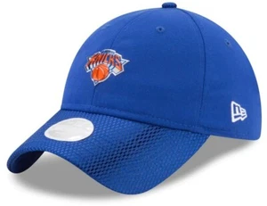New York Knicks New Era Women's On-Court 9Twenty Blue Adjustable Hat Cap - Picture 1 of 4