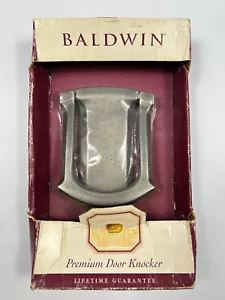 Baldwin Messing Tahoe Türklopfer Antik Distressed Nickel 90105-452 Vintage NEU - Bild 1 von 6