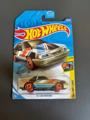 HOT WHEELS 2020 #90 '92 Ford Mustang 1/10 Art Cars - Image 1 of 2