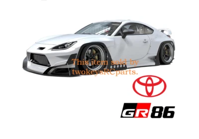 1:10 RC Clear Body Shell KIT - Toyota GR86 suit race or drift 195mm - Image 1 of 4