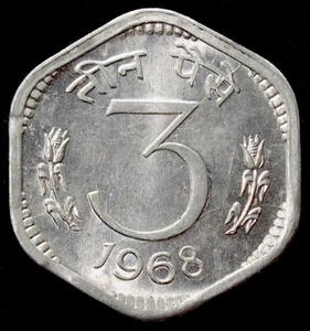 India 3 Paisa 1968 (GLIU-001) - Picture 1 of 2