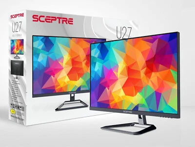 Sceptre 4K IPS 27" 3840 x 2160 UHD Monitor up to 70Hz DisplayPort HDMI - Image 1 of 4