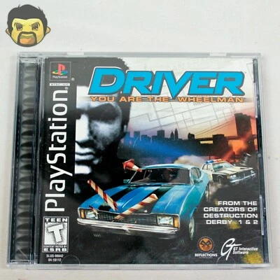 Driver PS1 CIB Sony PlayStation 1 1999 1ª Impresión Etiqueta Negra Completo + Tarjeta Reg Foto 1 de 4