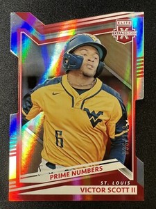 2022 Elite Extra Edition Prime Numbers Die Cut #36/139 Victor Scott II CARDINALS