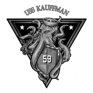 USS Kauffman FFG-59 Número de Casco Marina de los Estados Unidos Veterano Militar Regalo 4" Calcomanía USN - Imagen 1 de 1