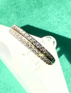 Diamond eternity 18K gold band 0.50ct video available - Picture 1 of 24