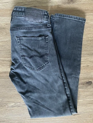 Pantalones de mezclilla para hombre American Eagle negros lavados calce ajustado flexible activo talla 28x30 Foto 1 de 4