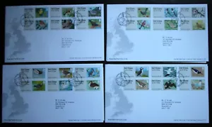 2010 - 2011 SET OF 4 BIRDS POST & GO 1st CLASS FDC's WITH TALLENTS HO HANDSTAMPS - Picture 1 of 1