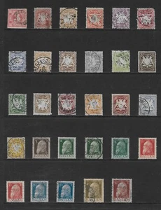 BAVARIA VARIOUS USED POSTAL ISSUES 1862 - 1911 - Picture 1 of 2