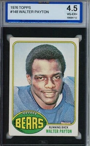 1976 TOPPS #148 WALTER PAYTON ISA 4.5 ROOKIE CARD NICE CENTERED CHICAGO BEARS - Bild 1 von 2