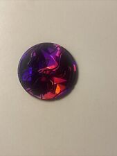 MEWTWO POKÉMON PURPLE CRACKED ICE HOLOGRAPHIC PLASTIC COIN NEAR MINT