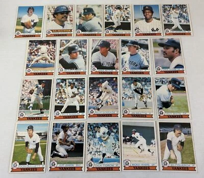 1979 OPC O-Pee-Chee baseball NY YANKEES NEAR FULL TEAM SET ~ 21/23 - Image 1 of 2