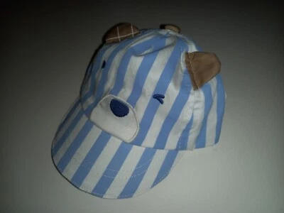 Cappello cappellino Mayoral Neonato 0-3 mesi bianco e azzurro con orecchie - Immagine 1 di 4