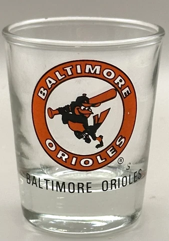 Vintage Baltimore Orioles MLB Shot Glass Cover
