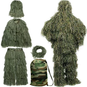 NAIZEA 5 in 1 Tuta Ghillie 3D Mimetica Abbigliamento da Caccia per Adulti Giovani S/M - Foto 1 di 43