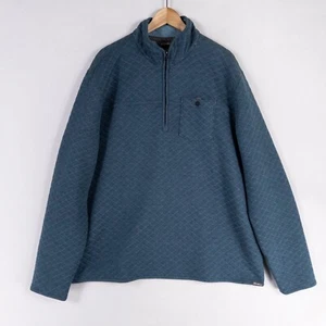 Sudadera Eddie Bauer Para Hombre Fortify Acolchada 1/4 Cremallera XL TALL Azul Teal Informal - Imagen 1 de 8