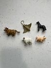 Lot de 5 animaux de ferme miniatures Safari Ltd - vache cochon cheval raie mouton