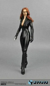 Tuta ZY TOYS 1/6 Vedova Nera Donna Pelle PU Abbigliamento ZY15-2 Figura 12 - Foto 1 di 8
