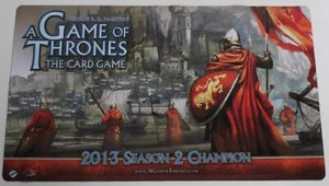 A Game of Thrones TCG 2013 Season 2 Champion Playmat Mat 24x14 FFG CCG LCG - Picture 1 of 1