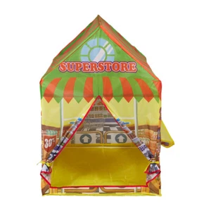 Folding Pop Up Play Tent Kids Playhouse Superstore House Play Tent for Boys Gift - Picture 1 of 18