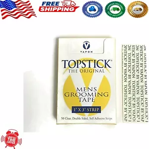 Topstick Medical Adhesive Tape Strips 50pcs for Hairpieces & Wigs - 1" x 3" - Picture 1 of 2