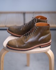 Viberg Wholecut Derby Boots - Calvados Shell Cordovan - Size 11.5