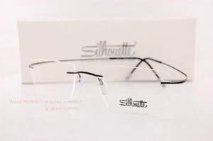 Neu Silhouette Brillengestell TMA Must Collection 5515 CL 9040 schwarz Titan 52 - Bild 1 von 4