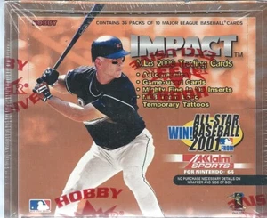 2000 Fleer Impact baseball scellée boîte de loisirs 36 packs - Photo 1/3