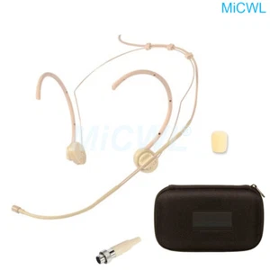 Pro Headset Microphone for MiPro ACT Wireless System Foldable Mic Zipper Bag - Picture 1 of 8
