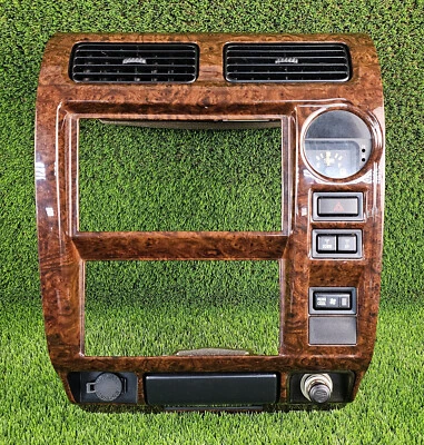 Toyota Land Cruiser 1996-2002 tablero radio embellecedor bisel ventilación de aire con reloj OEM jdm Foto 1 de 4