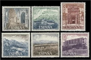 Espagne 2334/39 1976 Série Touristique De Paradores Nationaux MNH - Picture 1 of 1